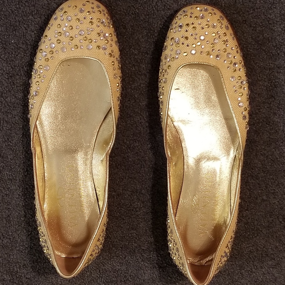 Valentino Garavani Crystal Studded Ballet Flats